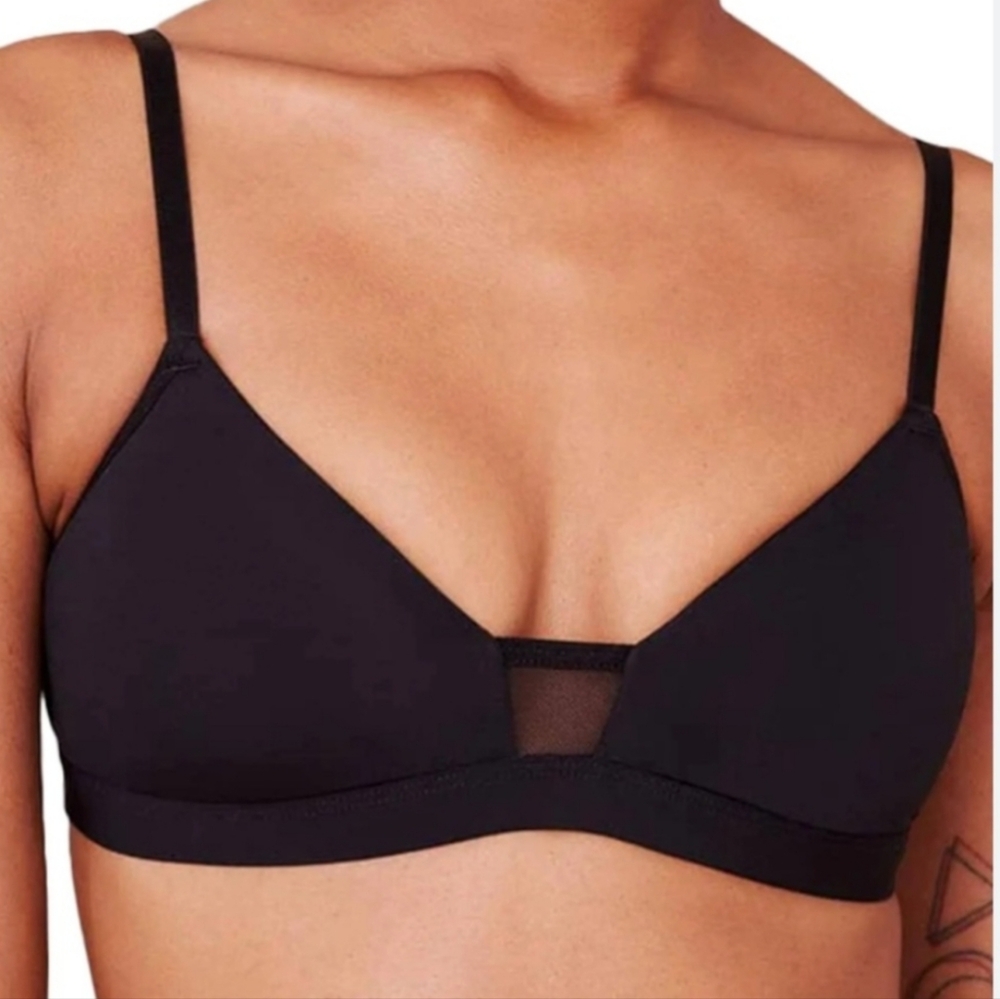 NWT Pepper FeelGood Wirefree T-Shirt Bra Black Size Large